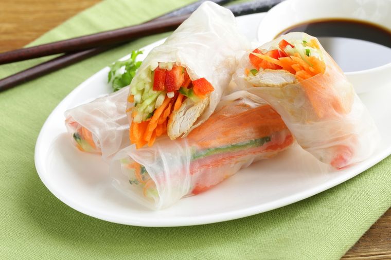 овощные рулетики с курицей