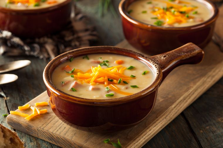 сырный суп с овощами