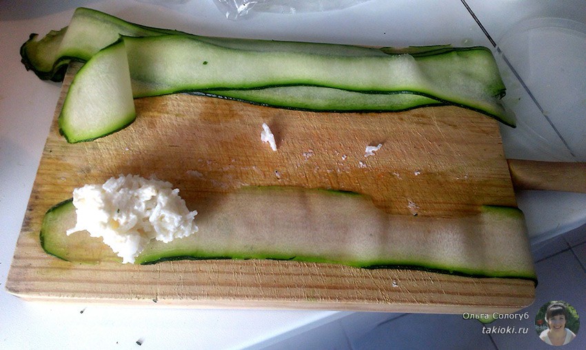 cooking zucchini rolls