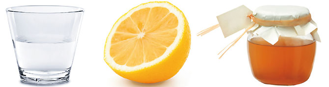 Вода с соком лимона и медом