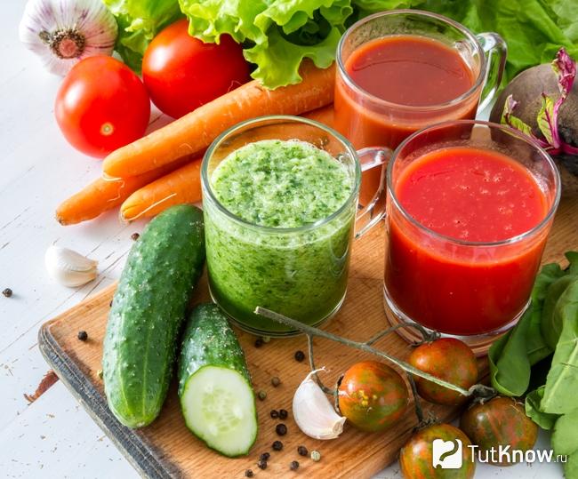 Соки из овощей для жидкой диеты